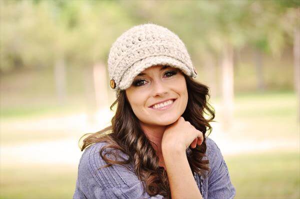 Women S Crochet Hat Pattern Crochet Pattern Women S Newsboys Hat Pattern Women S Brim Hat Pattern Accessories Hats Caps Alquilerprotegido Es