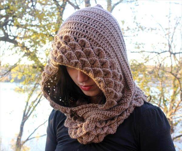 easy crochet hood pattern